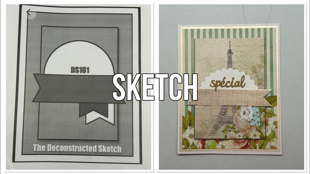 DEFI carte sketch avec crea melan 