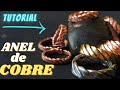 DIY TRANSFORME FIO DE COBRE EM ANEL MASCULINO