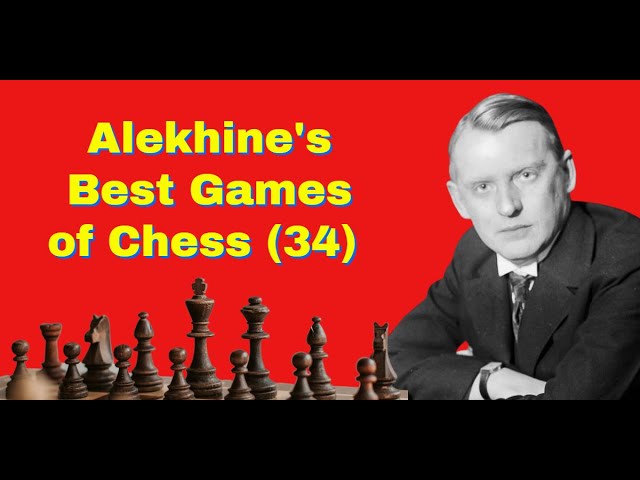 Alekhine's gun original game, Alekhine vs nimzowitsch ,Sanremo 1930 , Alekhine's best chess game 