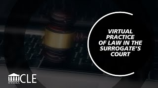 Virtual Practice Of Law In The Surrogate's Court - YouTube