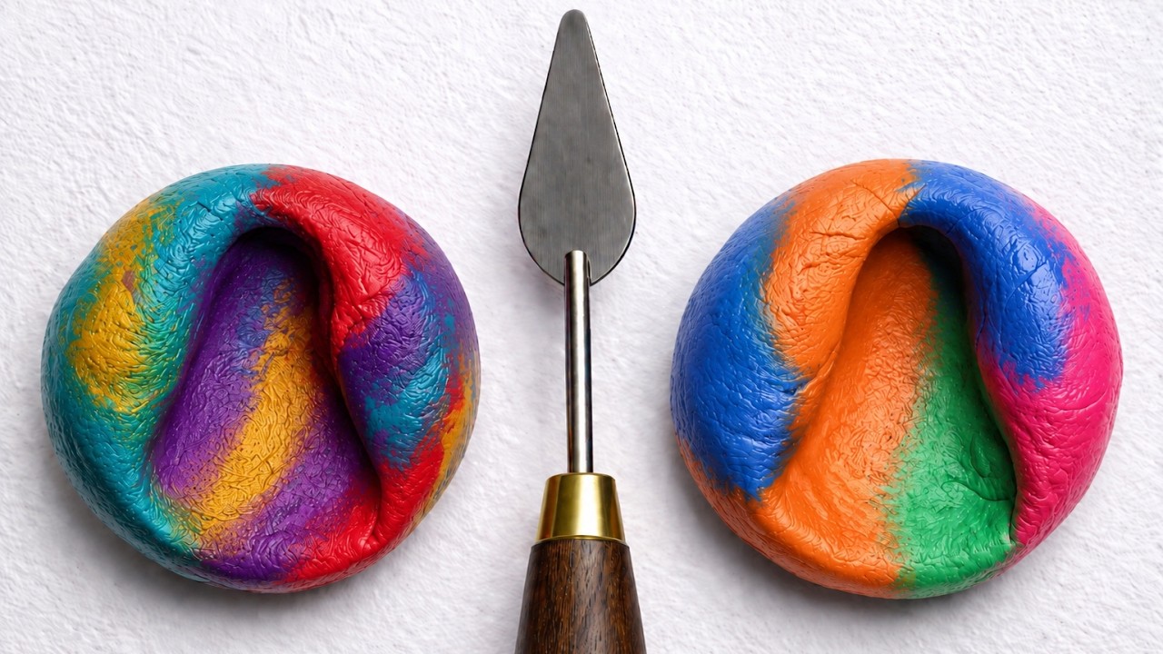 Beautiful Color Mixing Process LIVE | Clay ASMR - YouTube