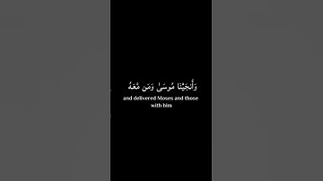 سورة الشعراء اية ٦٣ - القارئ اسلام صبحي - خلفية سوداء