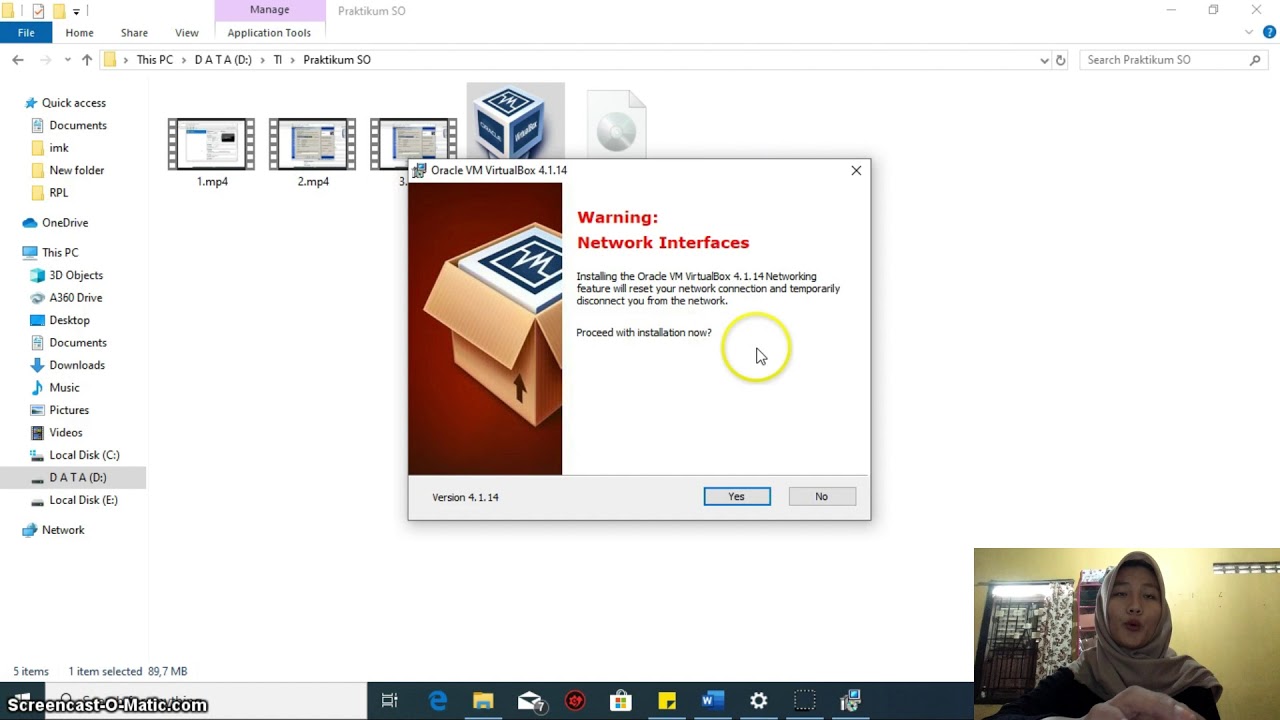 Instalasi virtual box dan cara membuat mesin virtual 