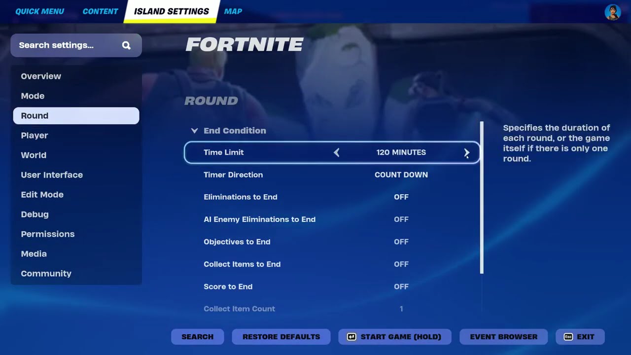 Fortnite how to set time limit