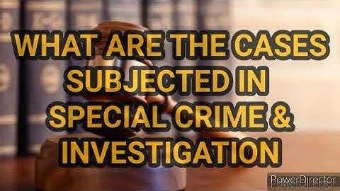 CDI PART VI SPECIAL CRIME INVESTIGATION ABOUT - PARRICIDE PART 1
