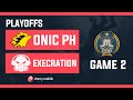 Just ML Cup Playoffs Onic PH vs Execration Game 2 (BO3) | Just ML Mobile Legends