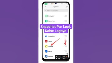 Snapchat par lock kaise lagaye 😱 How to lock Snapchat 2025 | #shorts