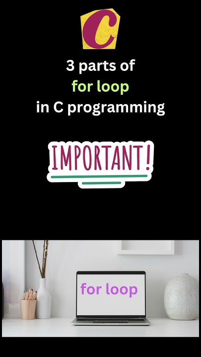 What is for loop? | Syntax of for loop | 3 parts of for loop #shorts ...