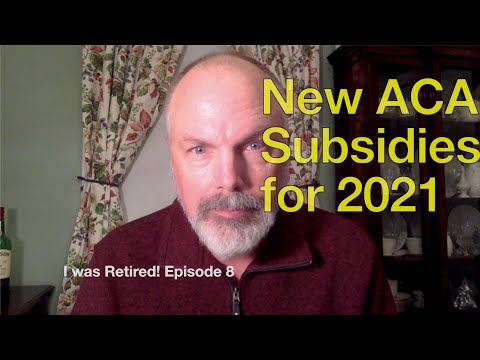 New ACA Subsidies for 2021