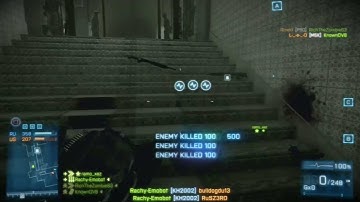 Battlefield BF3 Assault Rifle KH2002 Multikill Bonus Video