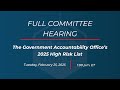 The Government Accountability Office’s 2025 High Risk List