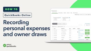 How to record personal expenses and owner draws in QuickBooks Online