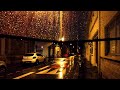 Walking in the night rain. Come under my umbrella and listen to the rain sounds 빗소리 ASMR