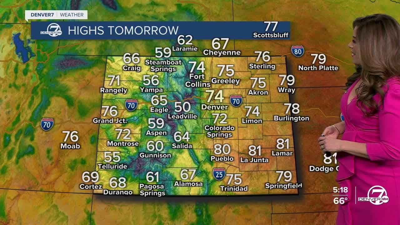Partly sunny with 70s Tuesday in Denver metro; warm week ahead - YouTube