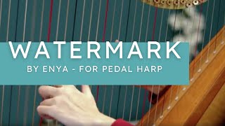 Enya - watermark - Harp cover for pedal harp