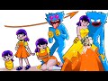HUGGY WUGGY IS SO SAD - Growing Up Loves Hugggy Wuggy Poppy Playtime - Friday Night Funkin Animation
