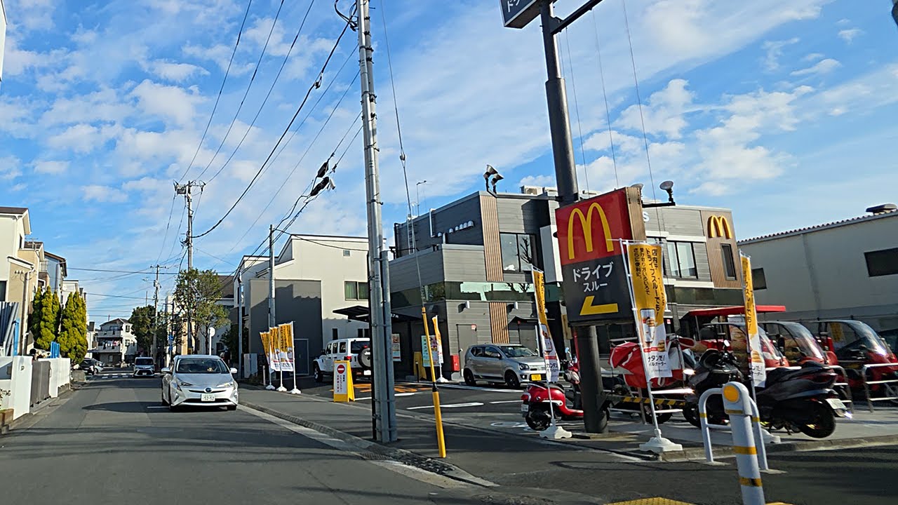 🚗💨マクドナルド 環七大杉店 ドライブスルーへ｜東京都・江戸川区・大杉 走行ルート
