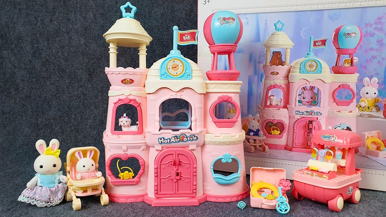 6-minutes-satisfying-with-unboxing-cute-pink-castle-miniature-rabbit