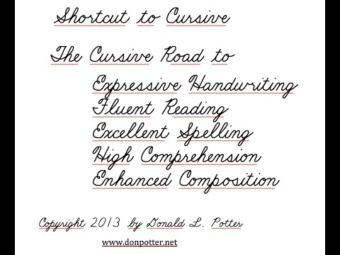 Cursive Handwriting Training - YouTube
