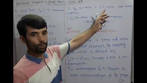 group theory class 64(Example of automorphism and defifnition of inner automorphism)