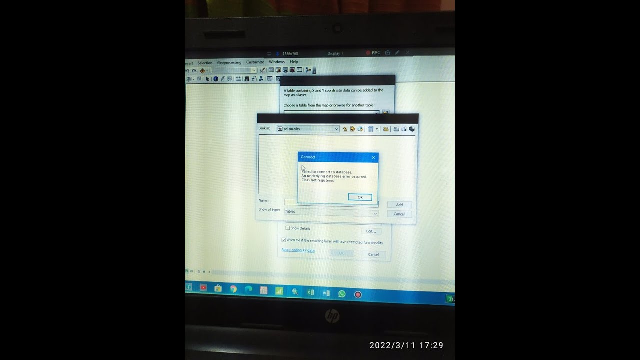 How to fix failed to connect to database from Microsoft Exel to ArcGIS ...