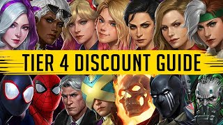 TIER 4 DISCOUNT GUIDE (2024) 32+ HEROES - Marvel Future Fight