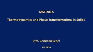 Lec2|First Law and work differentials.Exact and inexact differentials- Prof.Ceder (UC Berkeley 2020)