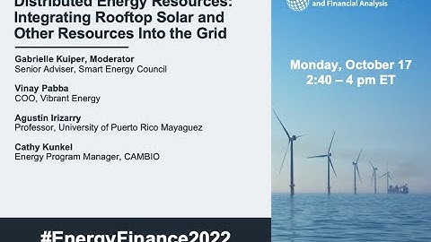 Distributed Energy Resources: Integrating Rooftop Solar and Other Resources into the Grid