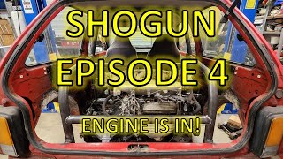 Ford Shogun Build  Episode 4. The engine is in!