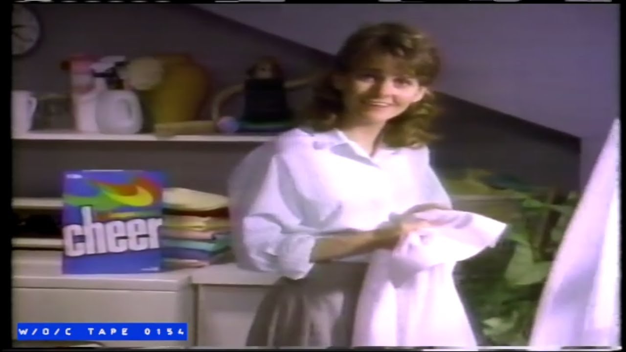 Cheer Laundry Detergent Commercial 1987 YouTube