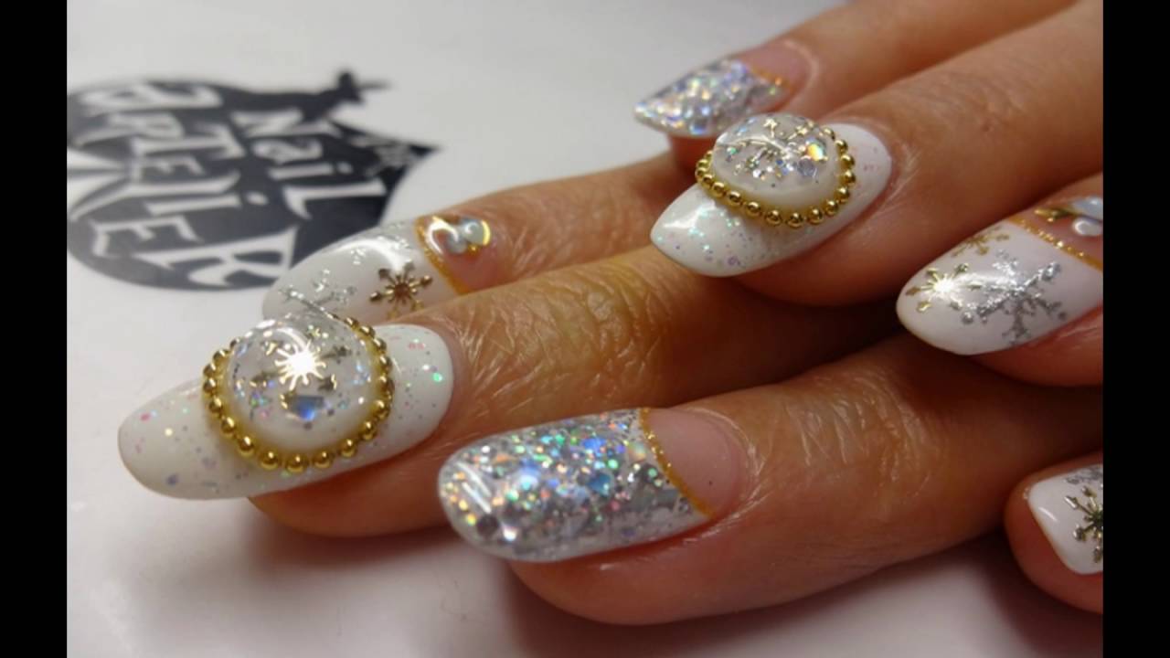 3. DIY Snow Globe Nails - wide 10