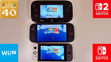 Super Mario Galaxy 2 - Nintendo Switch 2 vs. Wii U vs. Nintendo Switch Handheld Gameplay Comparison