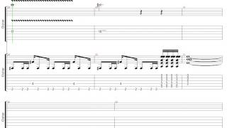 移民の歌 レッド・ツェッペリン ギター リフ Tab譜 Led Zeppelin Guitar...