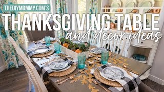 Thanksgiving Table and Decor Ideas | Natural Farmhouse Style | The DIY Mommy