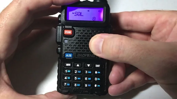 BAOFENG UV-5R | Adjust Frequency Step