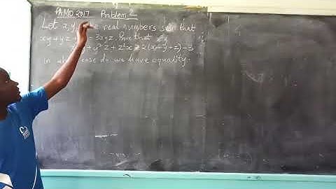 PAMO 2017 PROBLEM 2 SOLUTION BY BEN TITO FROM NAIROBI SCHOOL