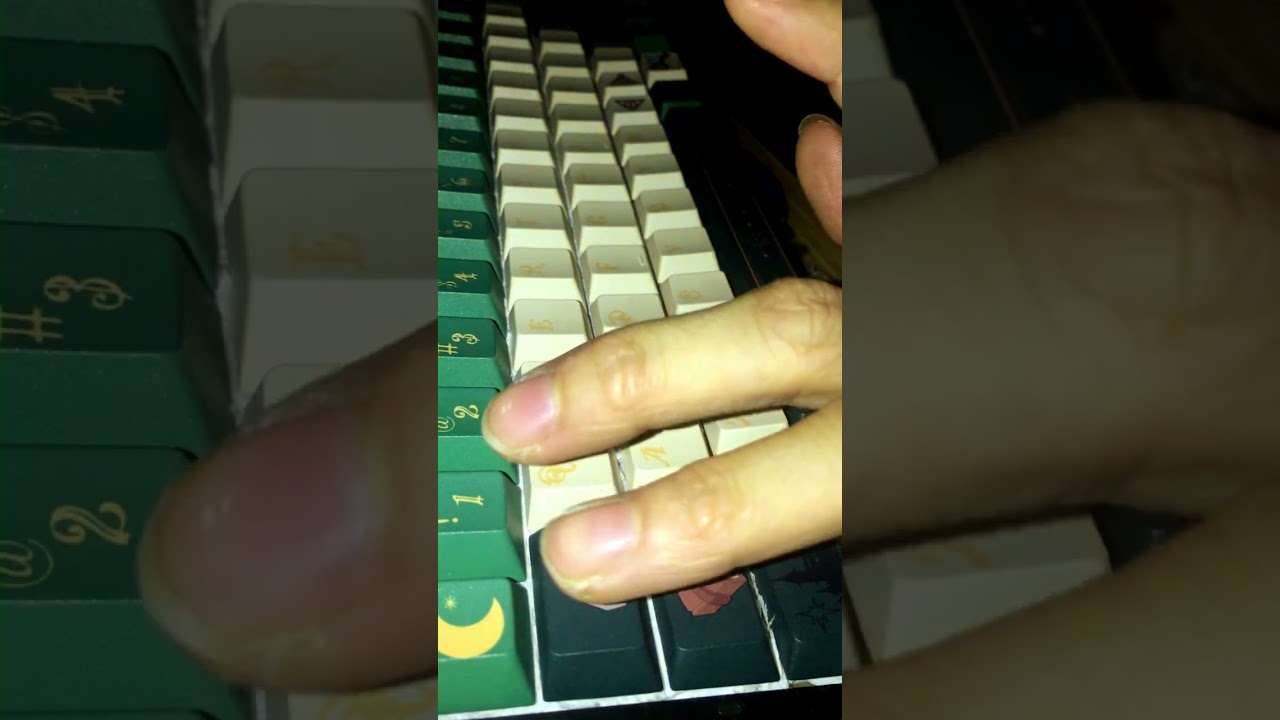 Typing on AULA F75 – Switch MMD Princess Tactile v4