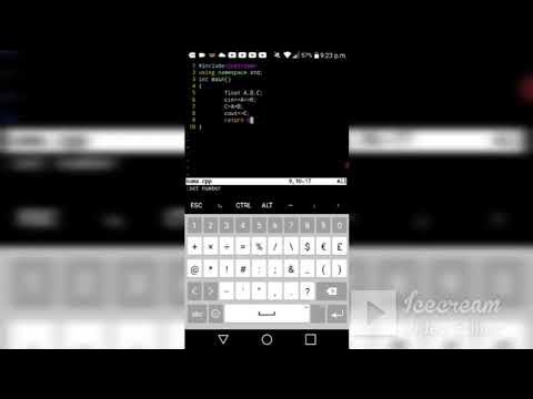 Como hacer un programa de c++ en termux usando los comandos VIM y CLANG ...