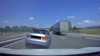 Extremely careless driver causes highway accident