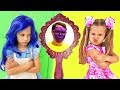 Valentina e Like Nastya Kids, Diana Show no espelho mágico