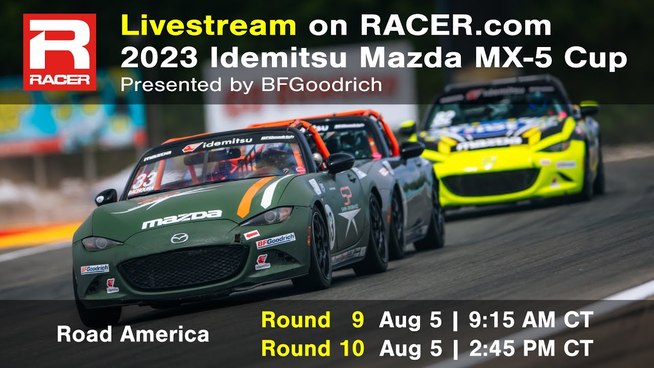 Mazda MX-5 Cup 2023 Round 9 - Road America Livestream