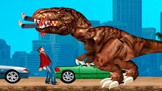 Тиранозавр Рекс в Нью Йорке.Tyrannosaurus Rex in new York.Динозавры мультфильм игра.the cartoon game Тиранозавр Рекс в Нью Йорке.Tyrannosaurus Rex in new York.Динозавры мультфильм игра.the cartoon game