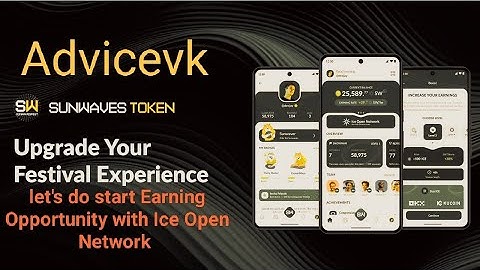 sunwaves Token mining! How to boost SW token mining? How to Mining SW token with ice open network!