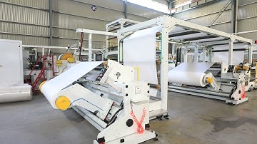 NTH1750 Shaftless unwind & auto grab shaft rewind laminator applied for nonwoven &PE film lamination