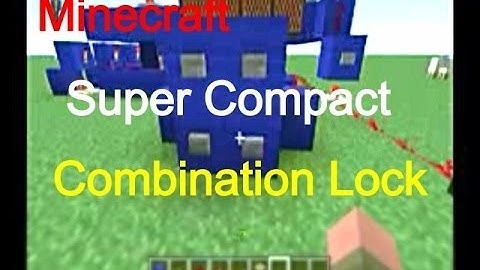 How To Build A Working 4 Digit Combo Lock Minecraft Xbox 360 Edition Compact (currently working)