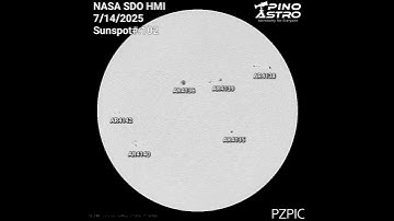 Daily Sunspots: July 14, 2025 #PinoAstro