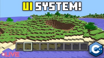 Making a UI System for my C++ Minecraft Clone (LIVE)