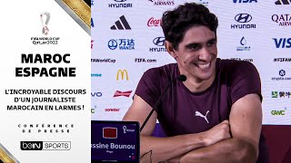 Lincroyable Discours Dun Journaliste Marocain, En Larmes, En Conférence De Presse