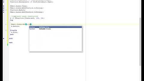 Delphi - Fraction component