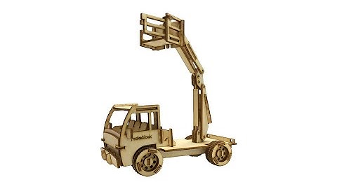 Laserbox case assembly: Aerial work truck